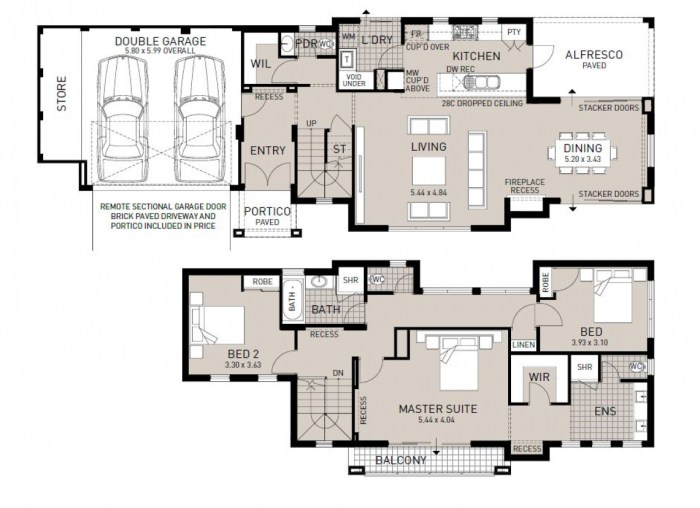 Desain rumah tanah melebar