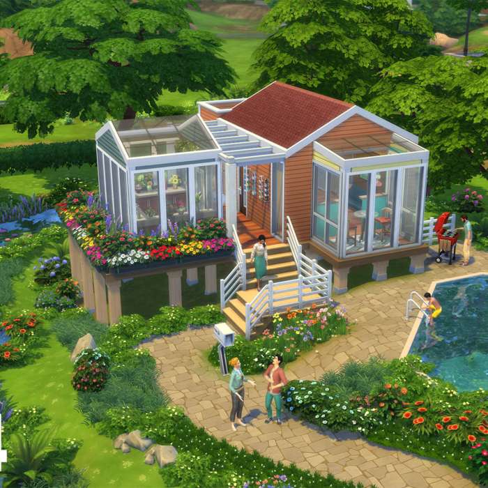 Desain rumah sims 4