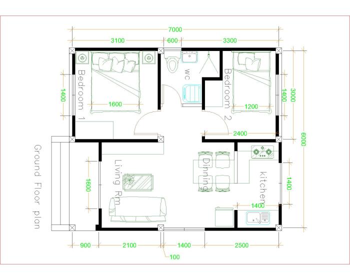 Desain rumah minimalis ukuran 6x7 meter