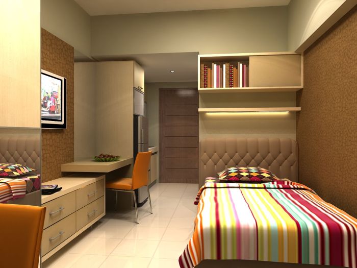 Desain rumah model apartemen