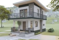 Desain rumah tingkat samping