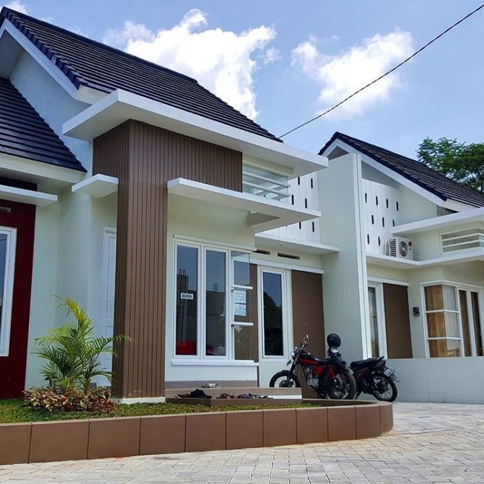 Desain rumah modern type 45