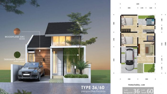 Desain rumah minimalis type 36 1 lantai