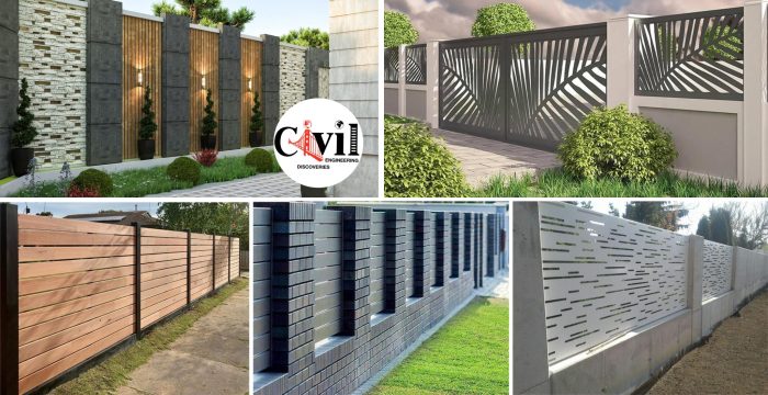 Gambar desain pagar rumah minimalis modern