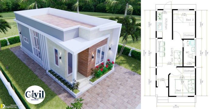 Desain rumah ukuran 12 x 15 meter