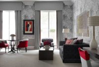 Living room grey red rooms gray ideas dark decor color white accents couch black walls gorgeous details sofa furniture couches